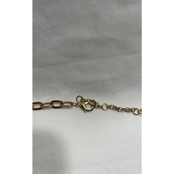 Necklace Rose Colored Faux Stone Costume Jewelry - Picture 3 of 5